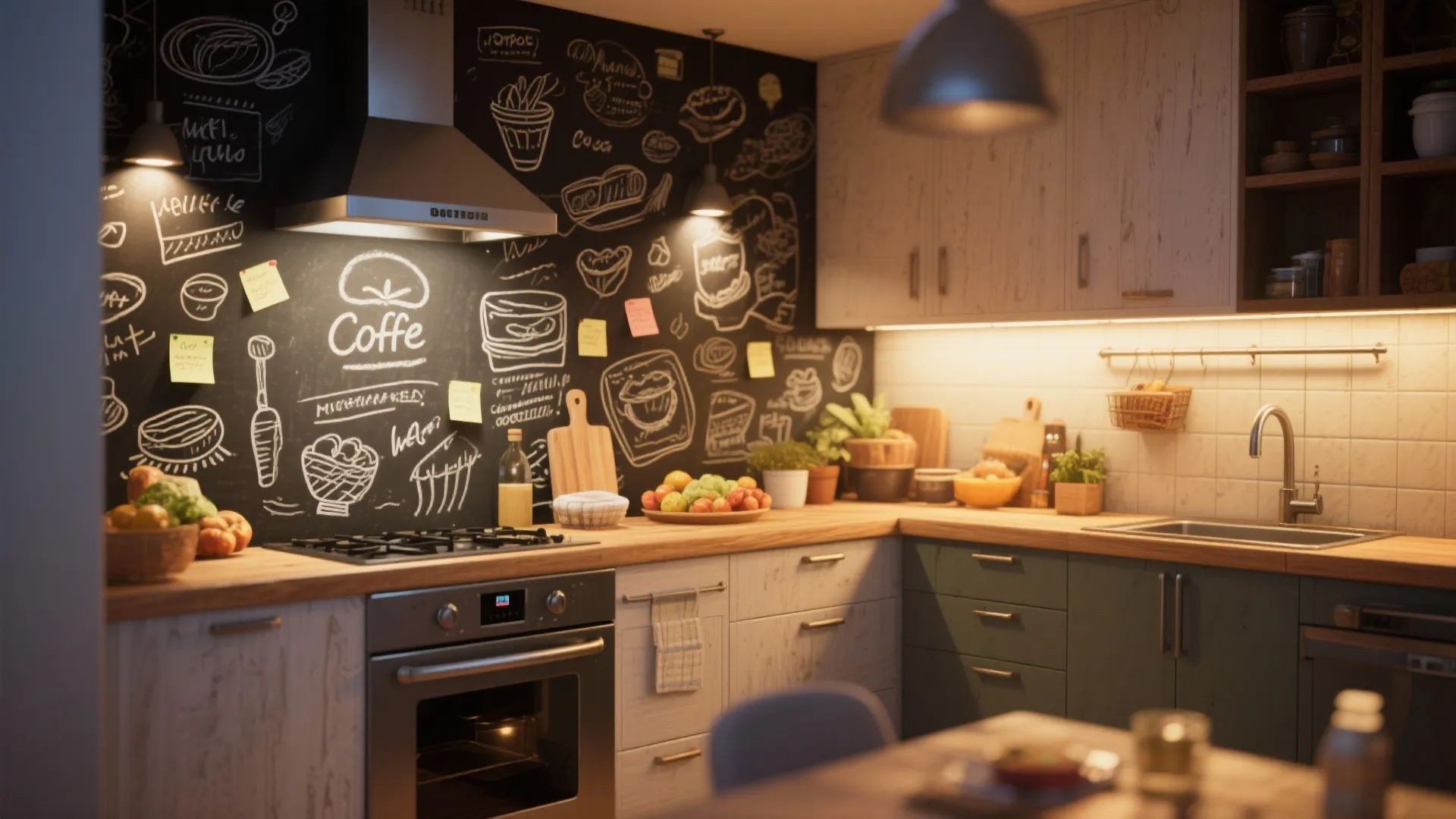 5. Chalkboard or Whiteboard Wall