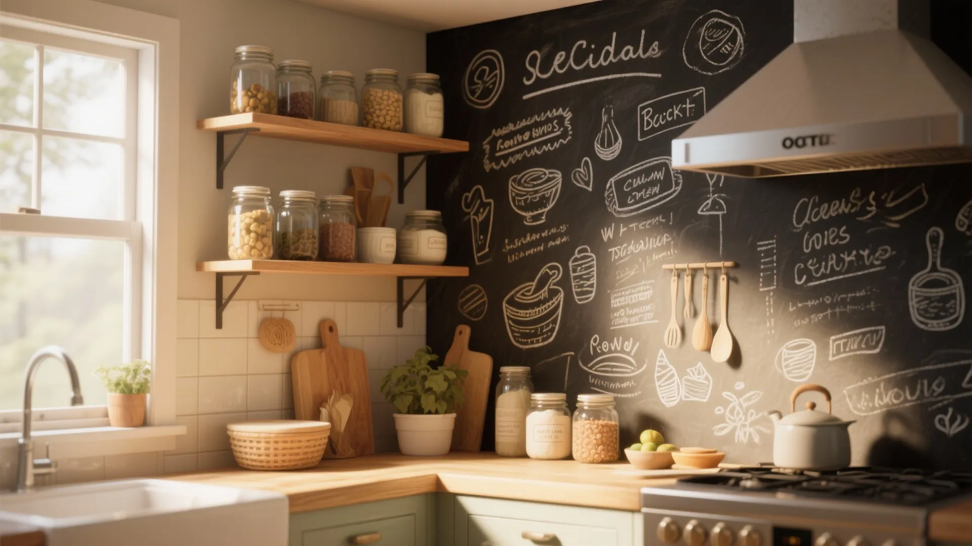 5. Chalkboard Wall
