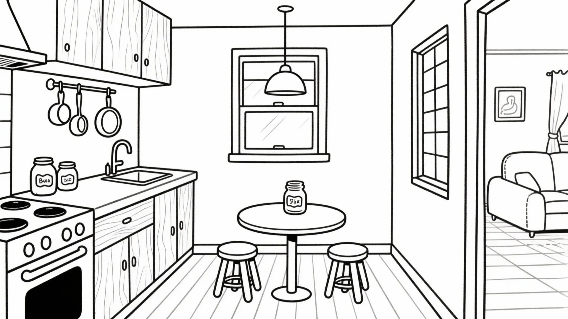5 Kitchen Coloring Page Ideas: Creative small-space kitchen coloring pages and layout inspiration from a pro