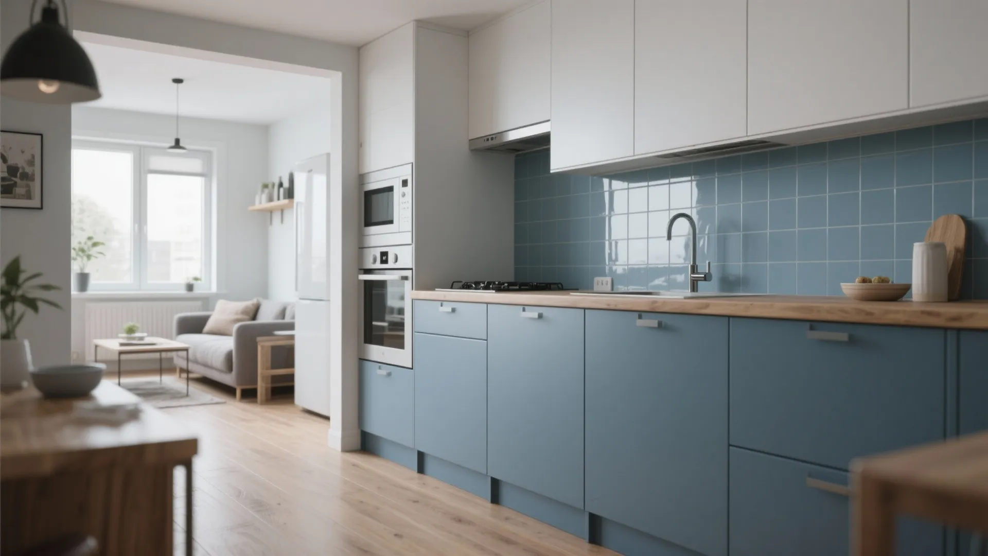 5. Kitchen Continuity: Cabinets or Backsplash Pairing