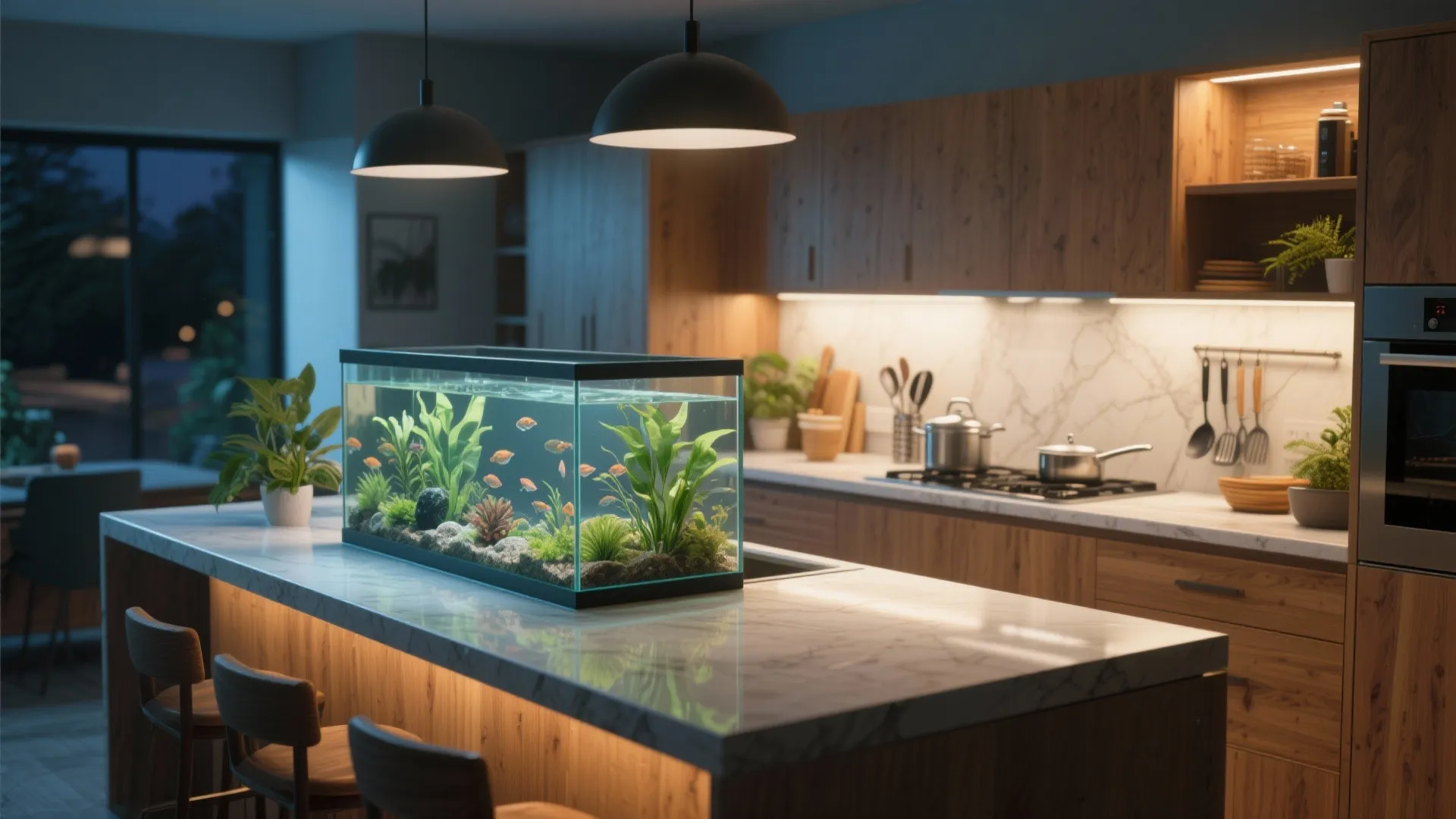 Kitchen Counter Aquarium