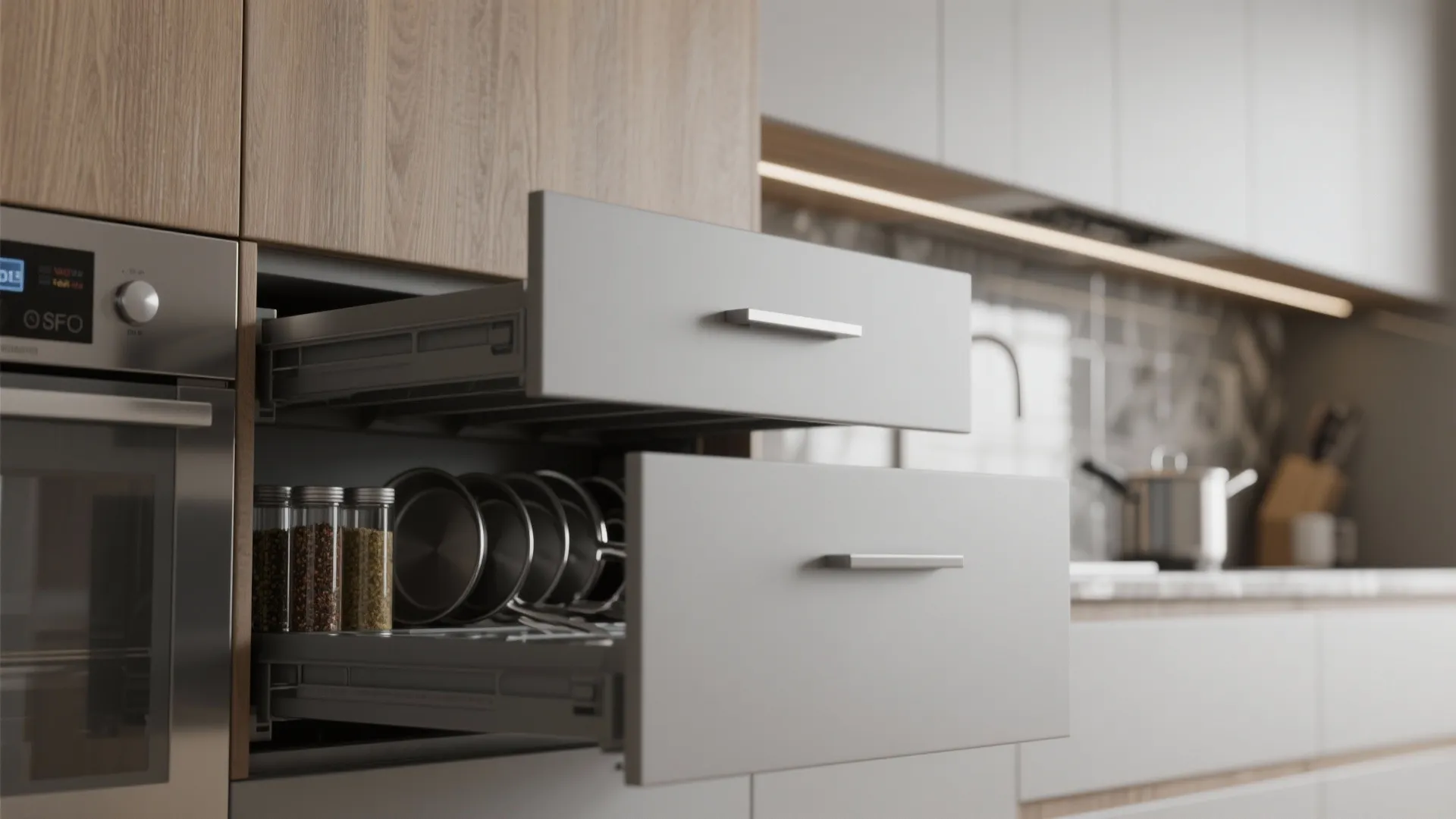 Minimalist Storage for a Breezy Kitchen