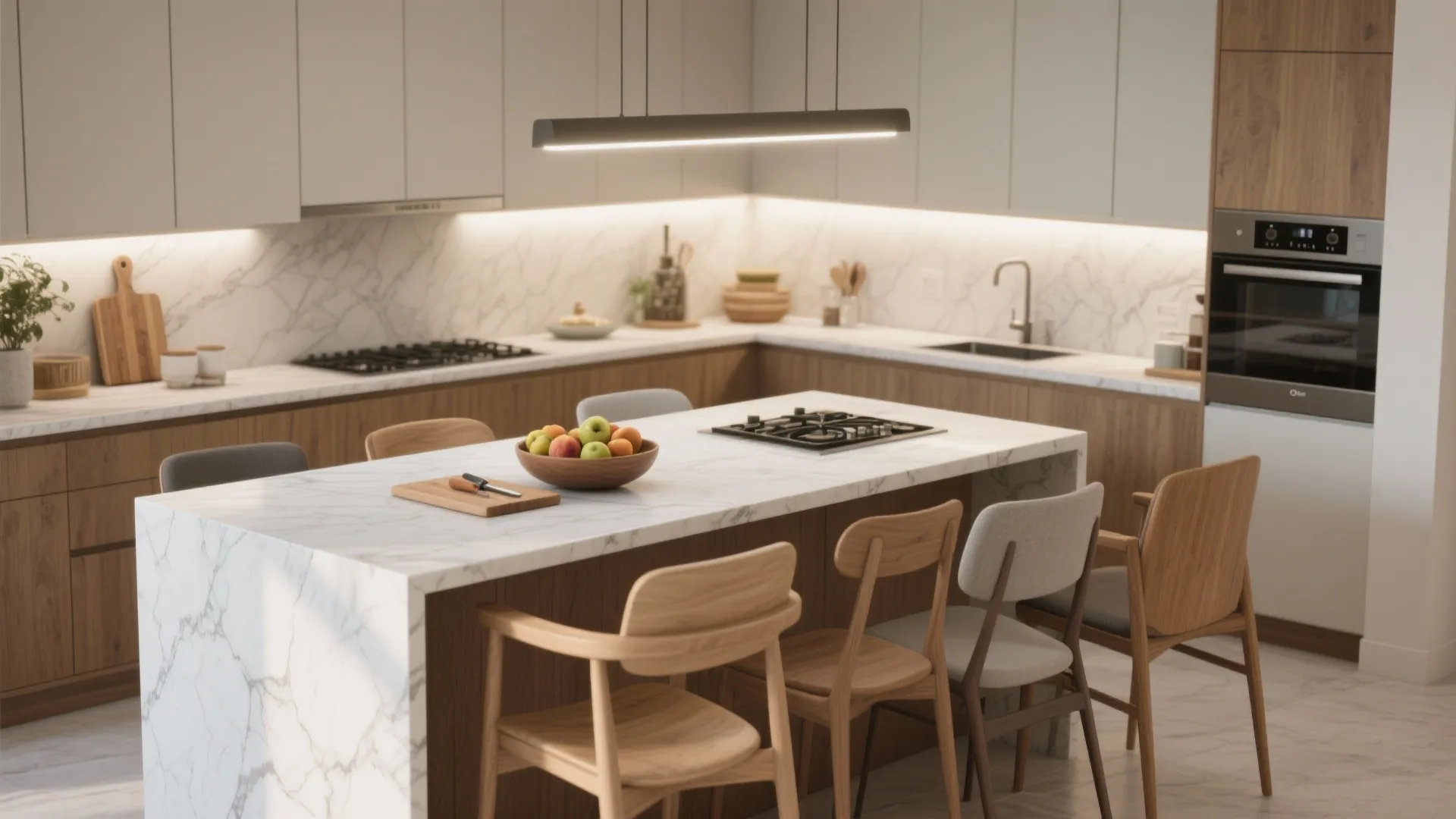 3. Kitchen and dining — balance function with style