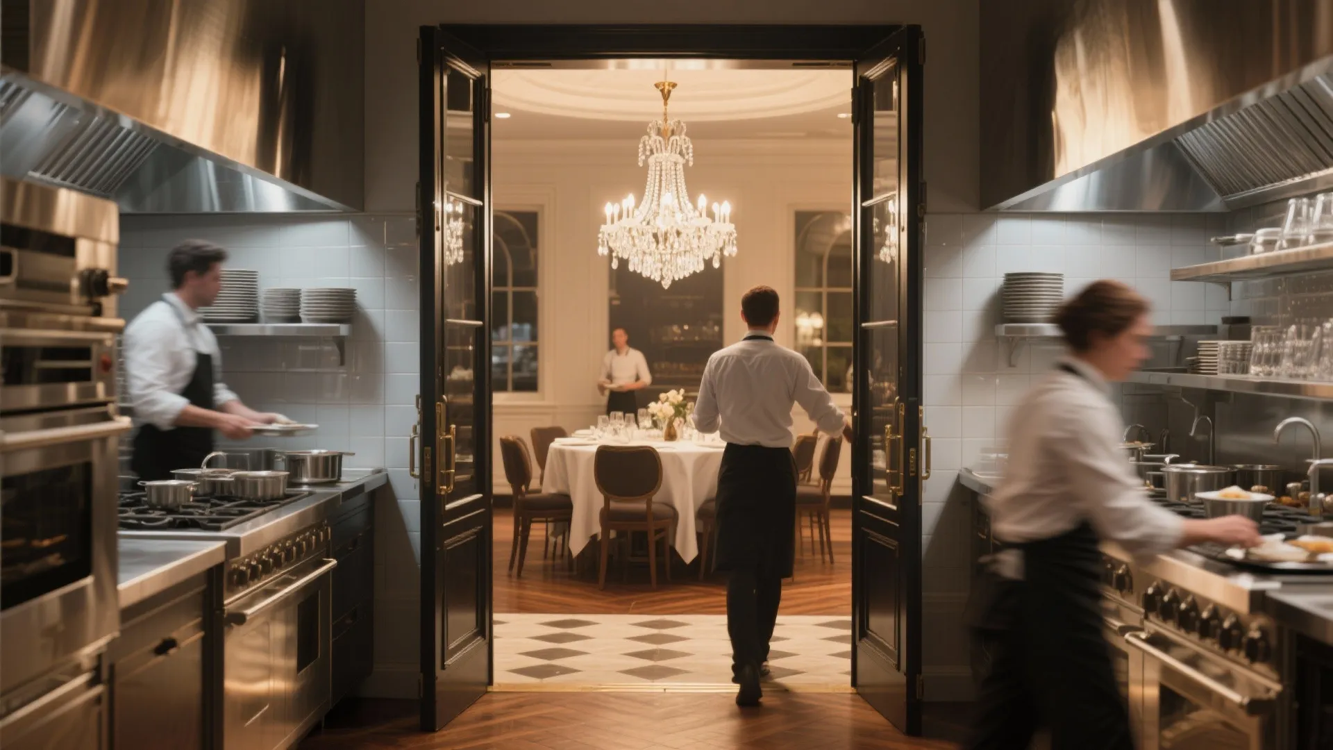 5 Small-Space Ideas for a Restaurant Kitchen Door