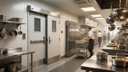 5 Small-Space Ideas for Commercial Kitchen Door Swinging