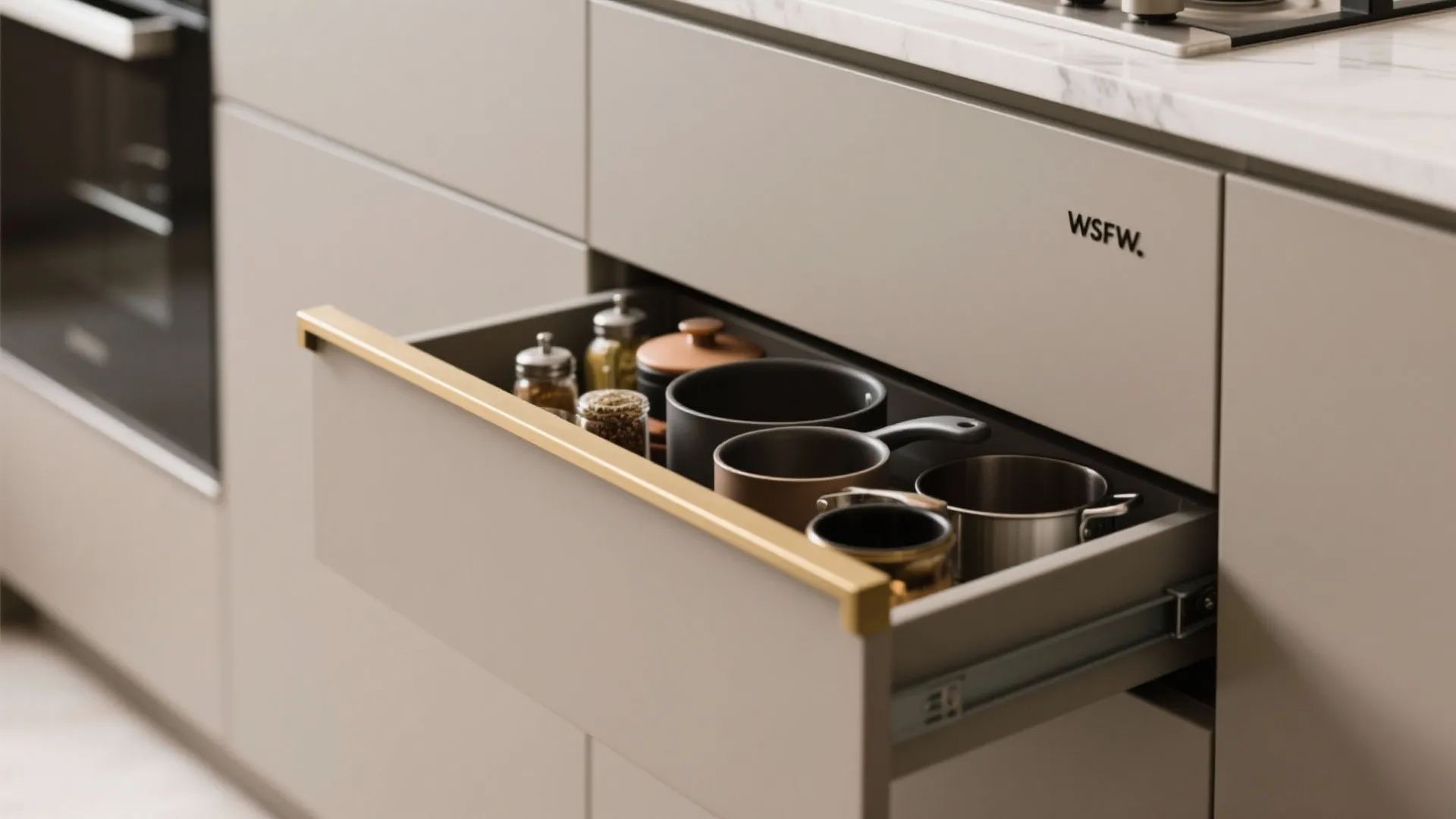 Minimalist kitchen storage that actually works