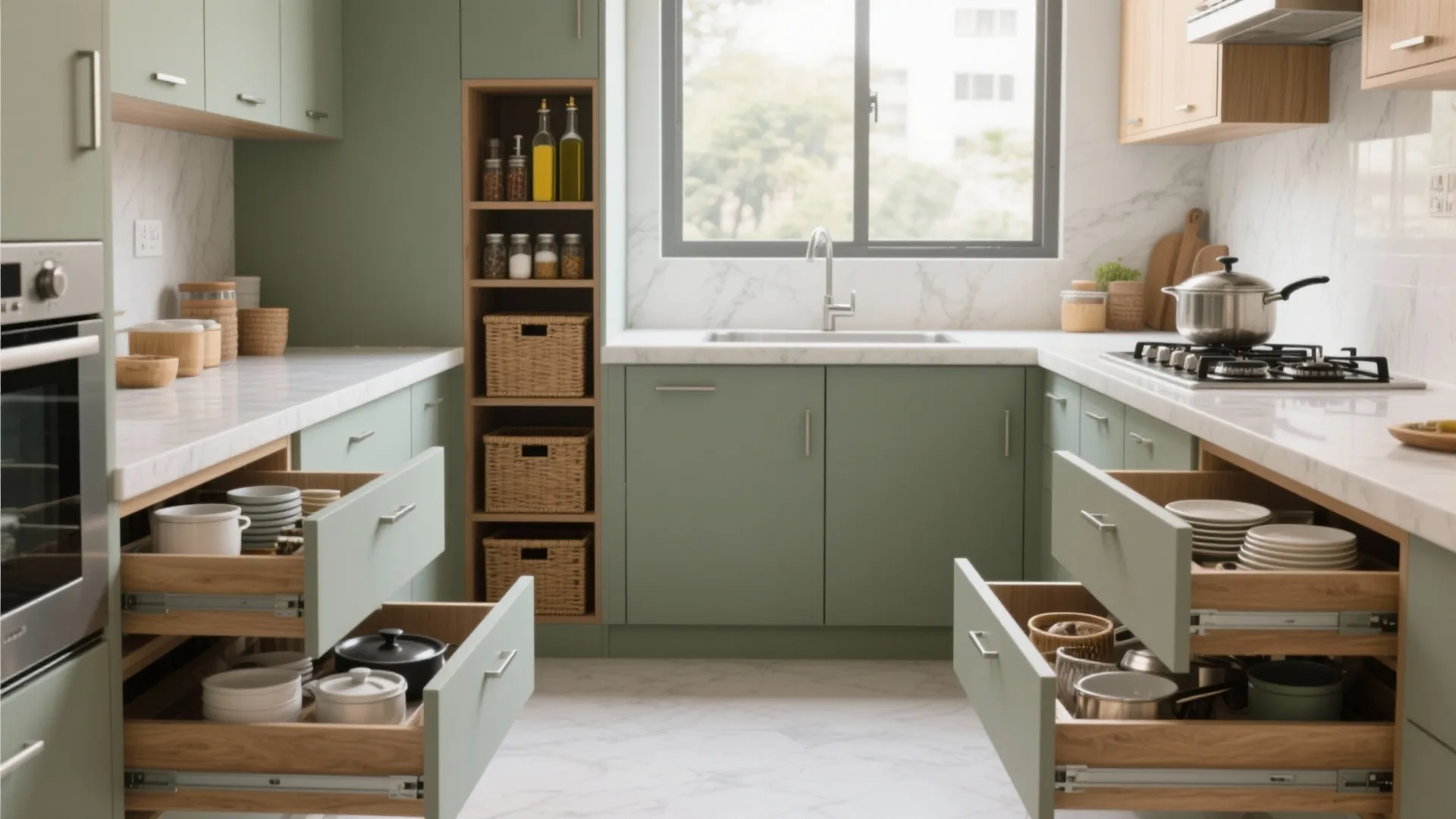 Minimalist kitchen storage that actually fits a Pune 3 BHK