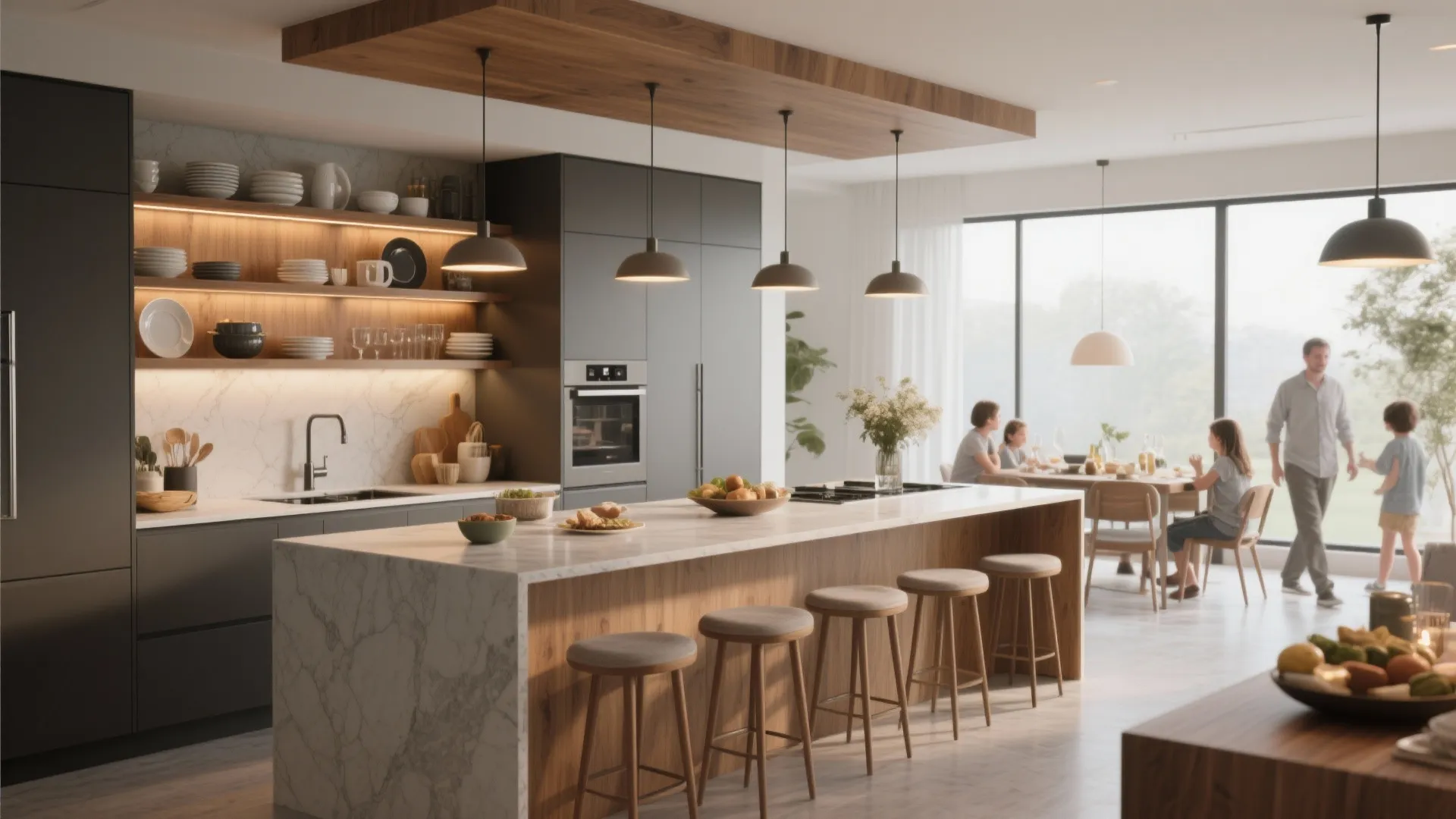 5. Make the Kitchen Friendly to Entertaining