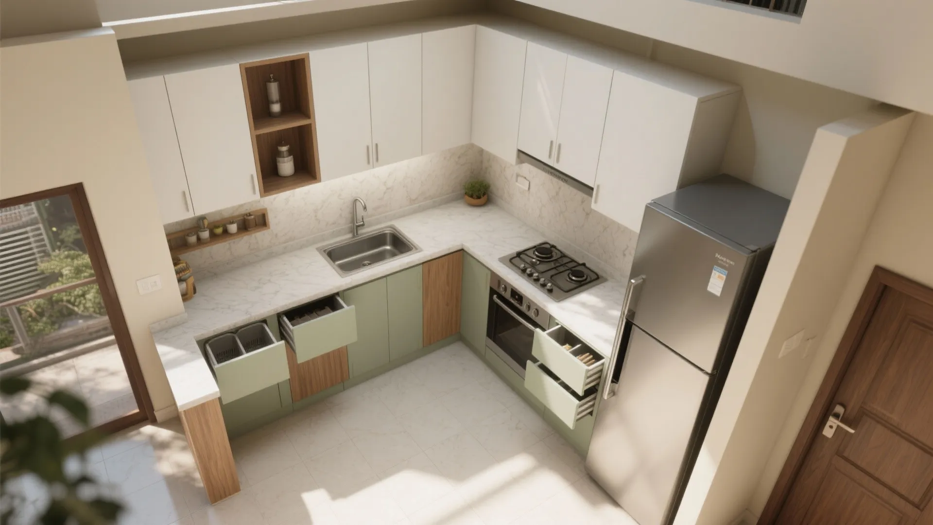 Kitchen ergonomics: triangle, aisles, and reach