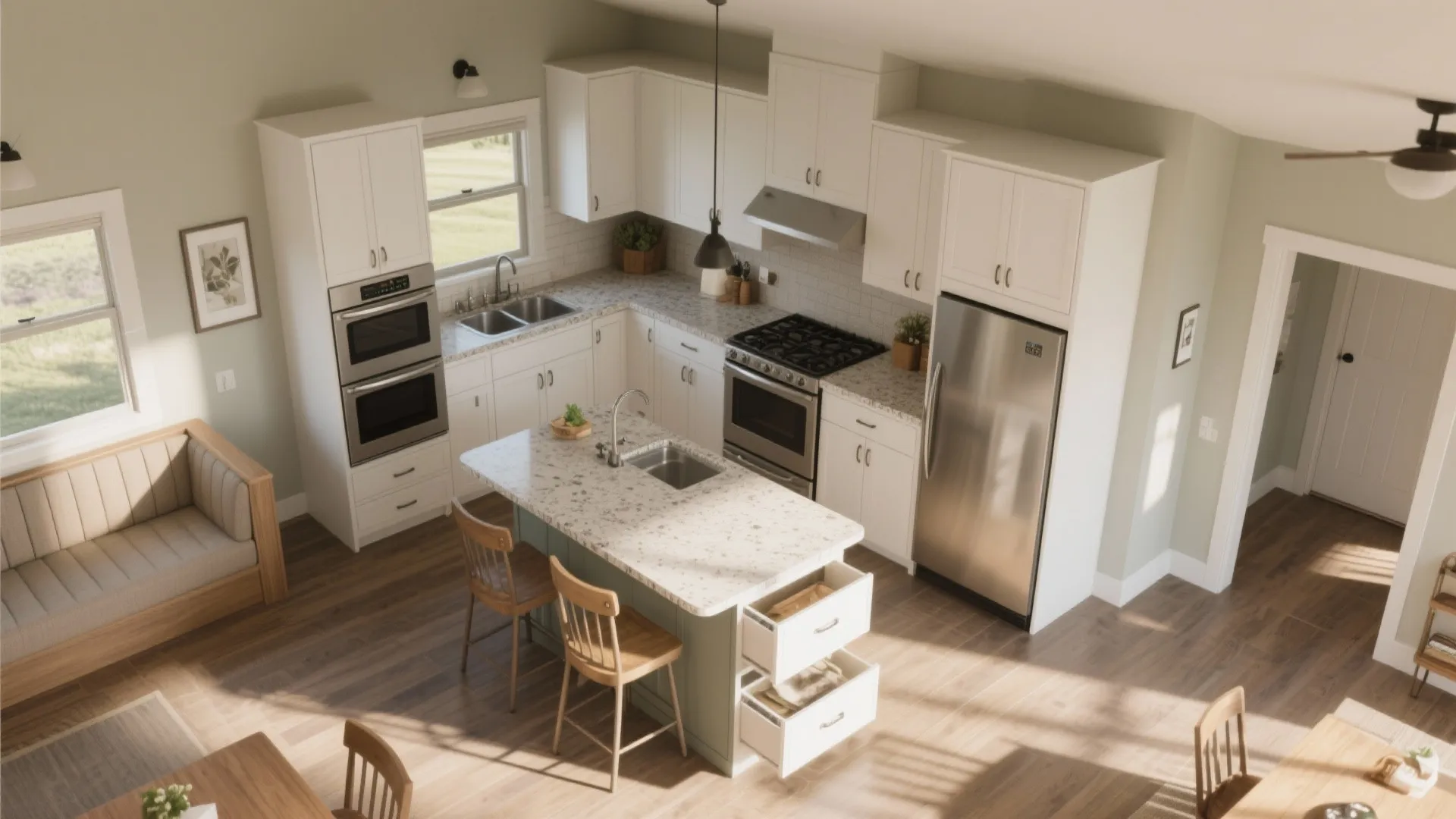 3. Design the kitchen for flow, not just style