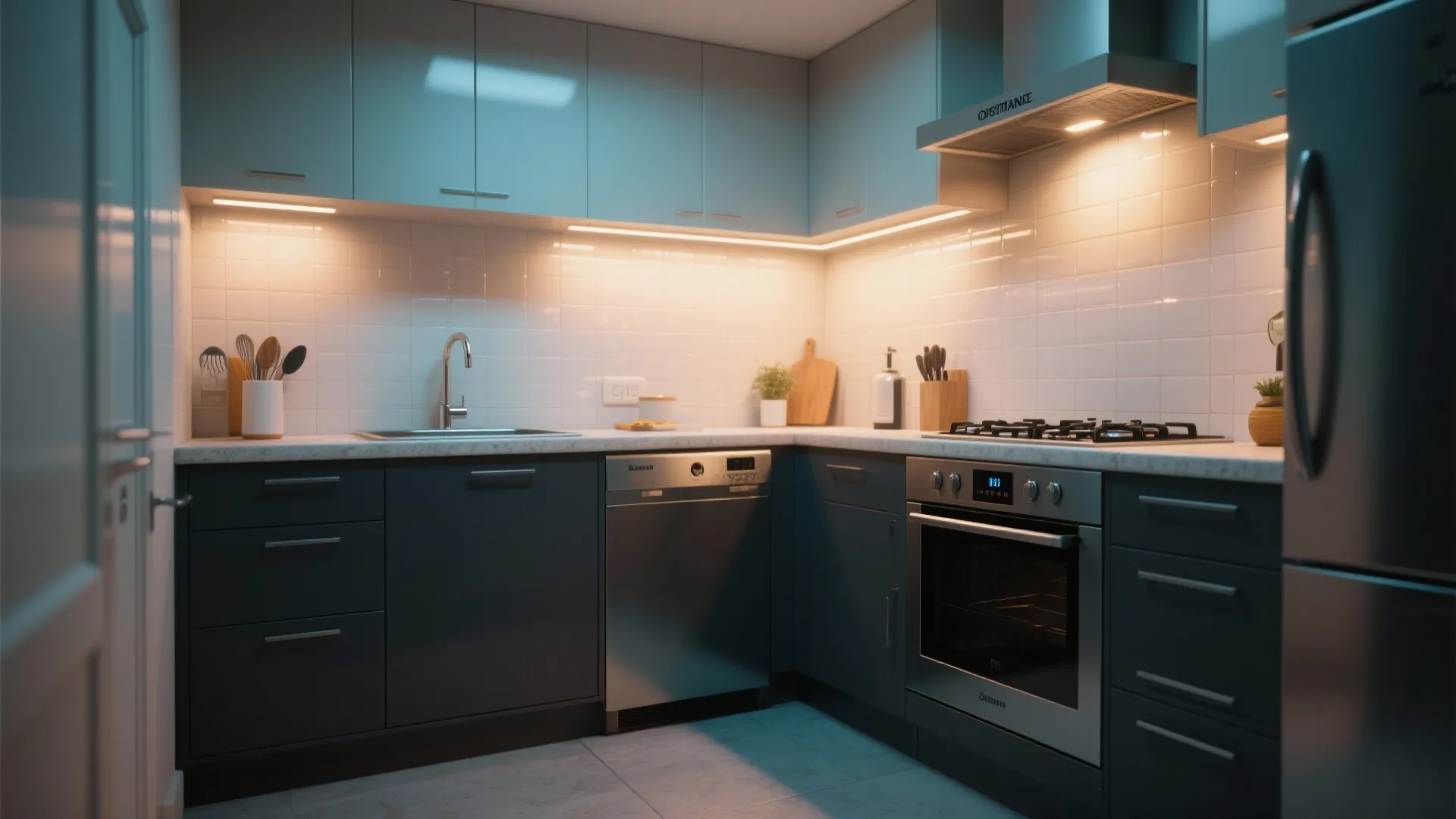 5. Small kitchens: paint choices that aid workflow