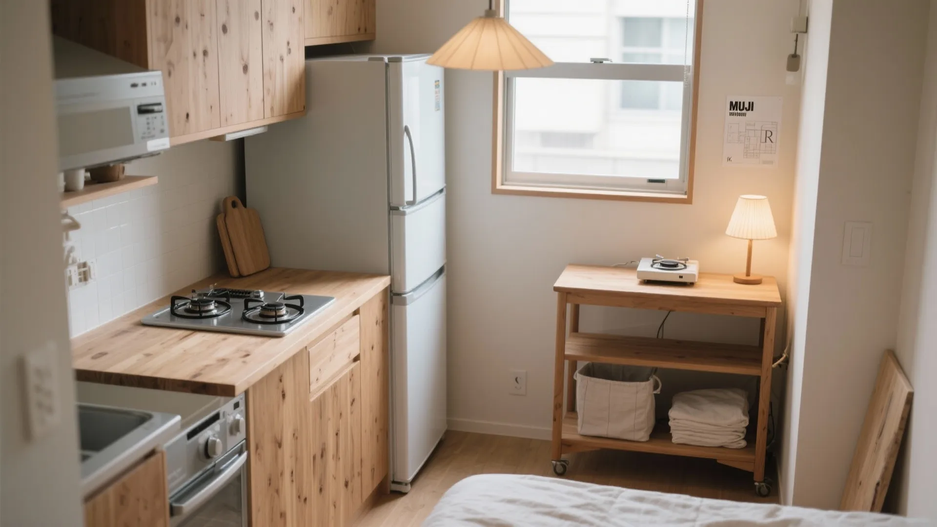 Tips 2: 料理中心なら1K、ミニマル生活ならワンルーム（日式風格）