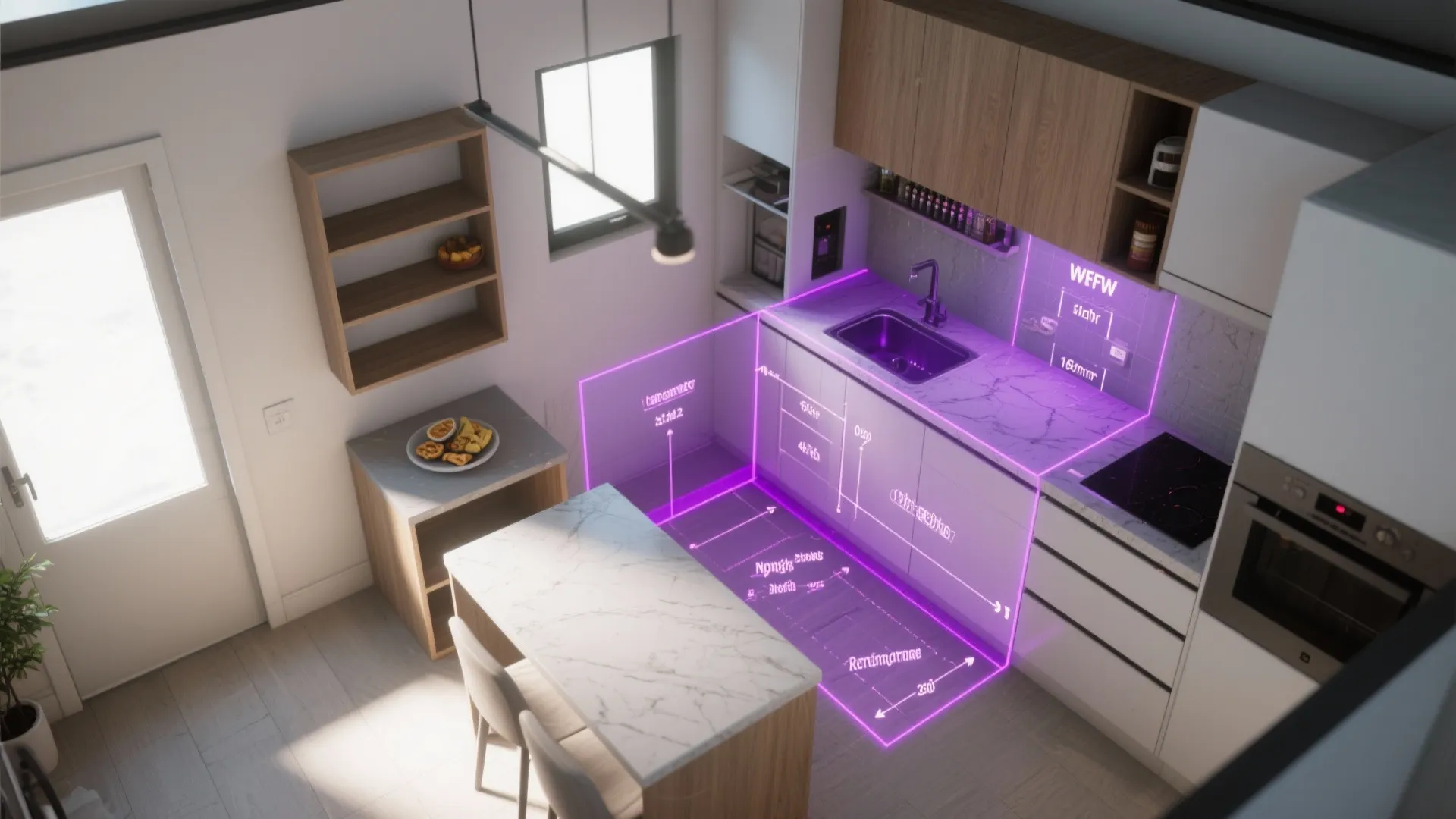 Map Your Glow Zones (Great for Small Kitchens)