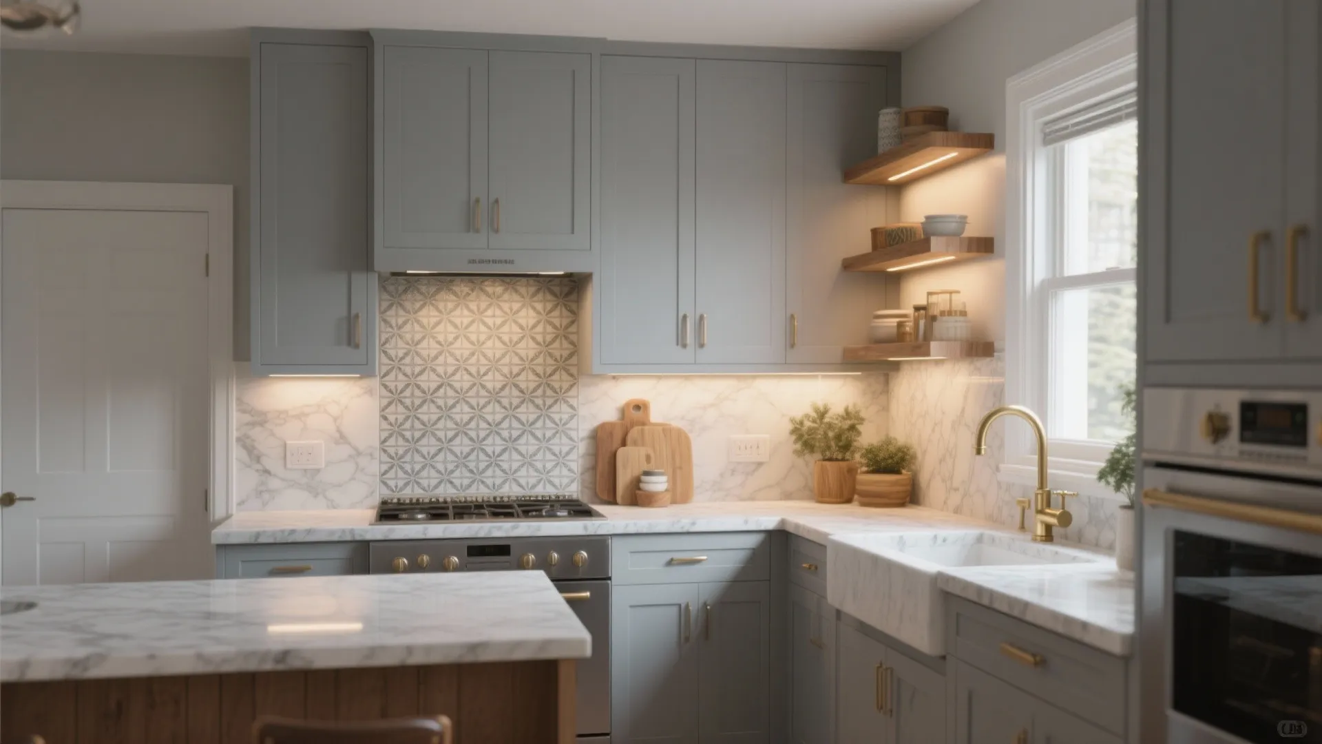 5. Light Gray in Kitchens and Baths