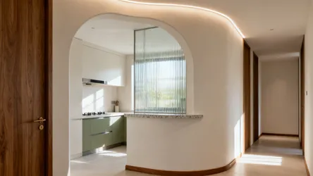 5 Smart Ideas for Kitchen and Hall Partition Wall Arches