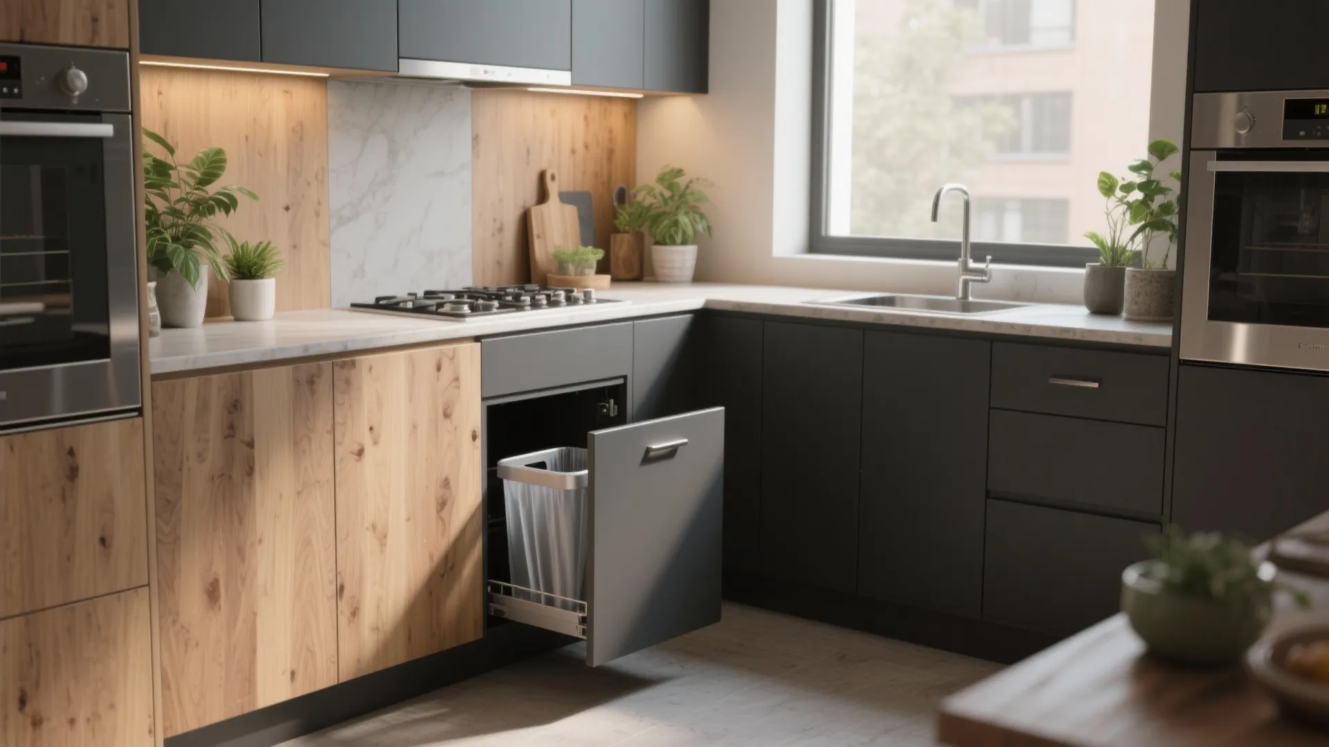 Kitchen Garbage Bin Ideas: 5 Smart Solutions: Practical, stylish and space-saving kitchen garbage bin ideas I’ve used in small and large kitchens