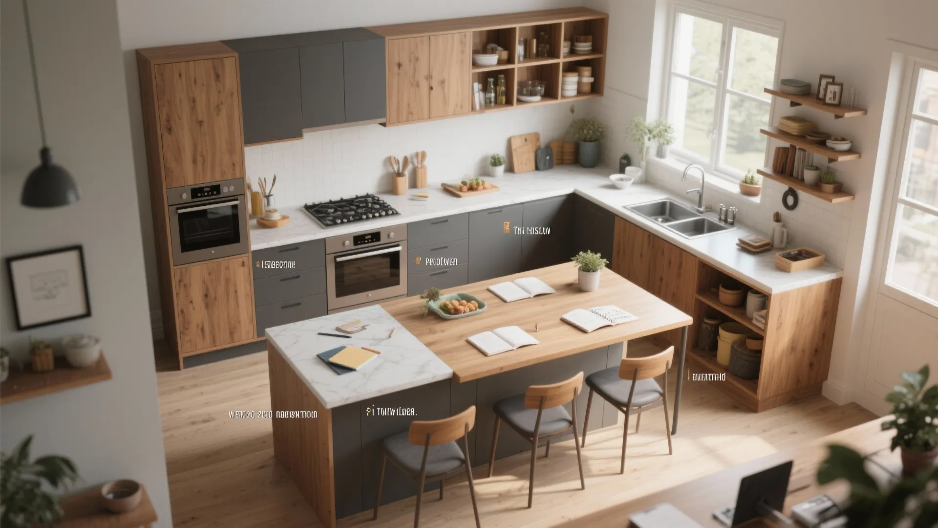 5. Multifunctional kitchen hub and smart storage