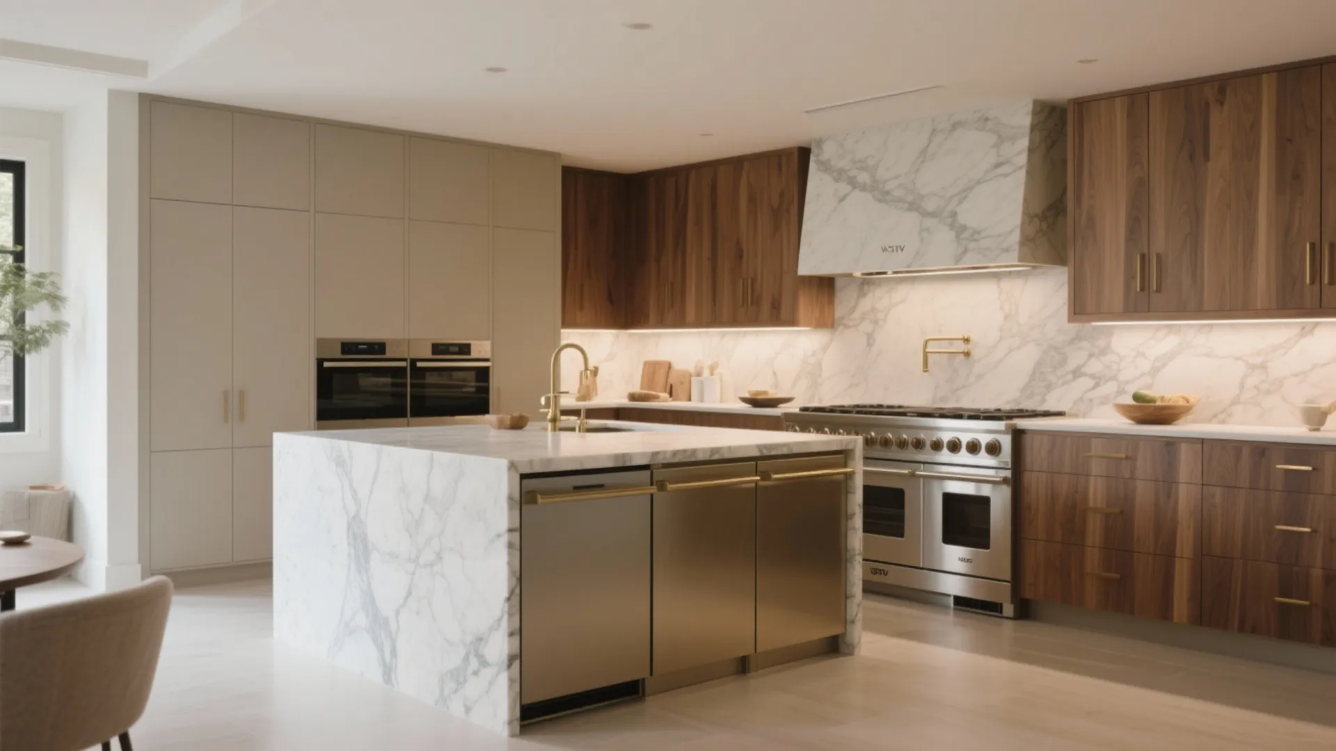 Kitchens as Couture: Showpiece Islands and Hidden Storage