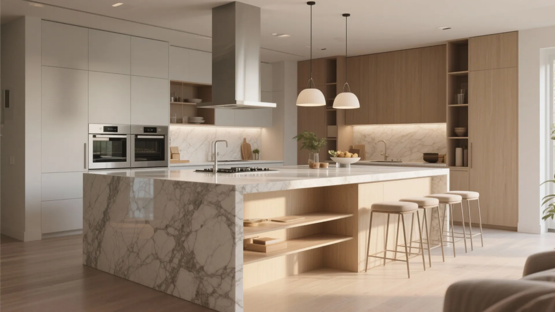 2. Kitchen Island as Workflow Anchor