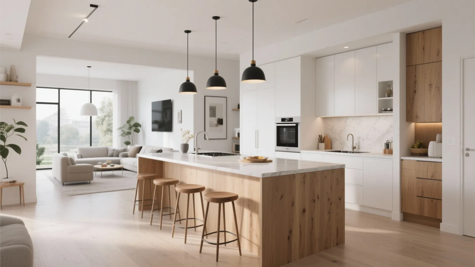 5. Kitchen Island as Divider