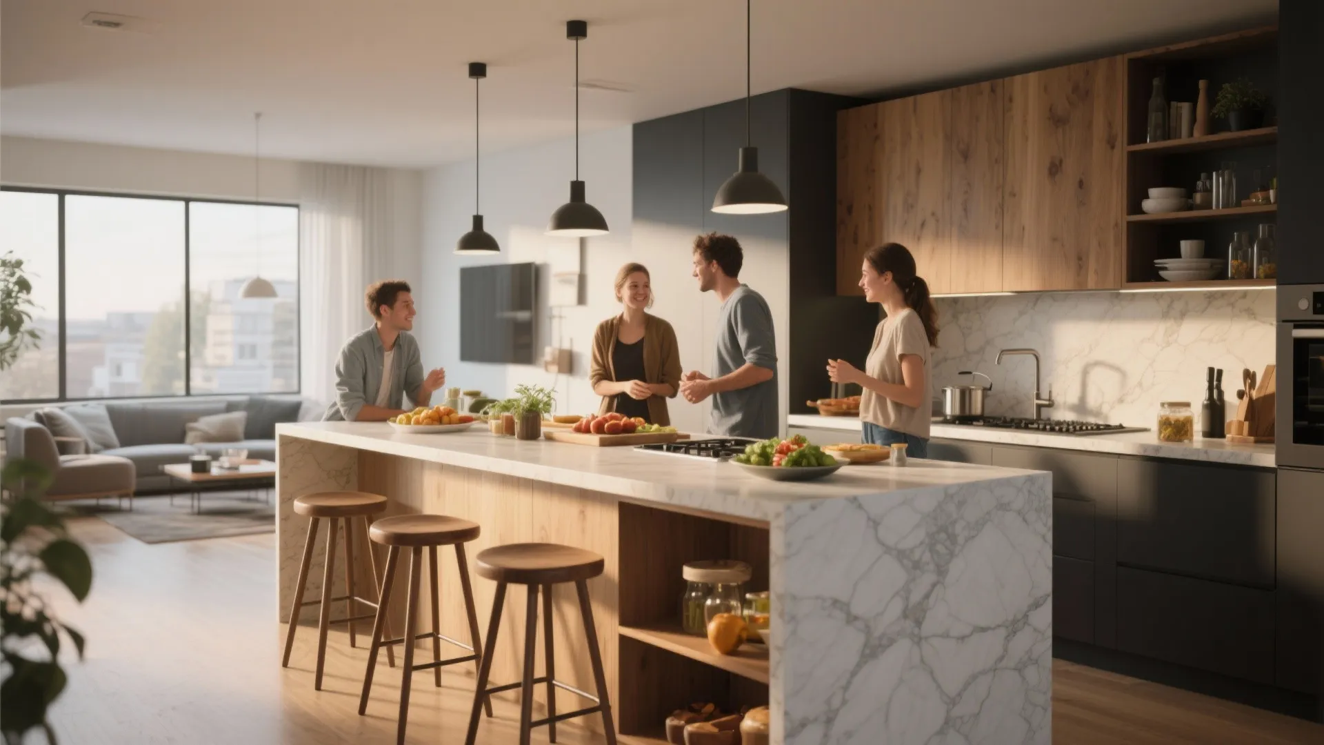 5. Kitchen Island as Social Hub