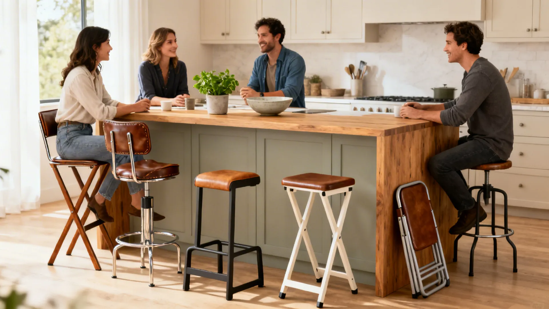 5 Stylish Bar Stool Ideas for Kitchen Islands