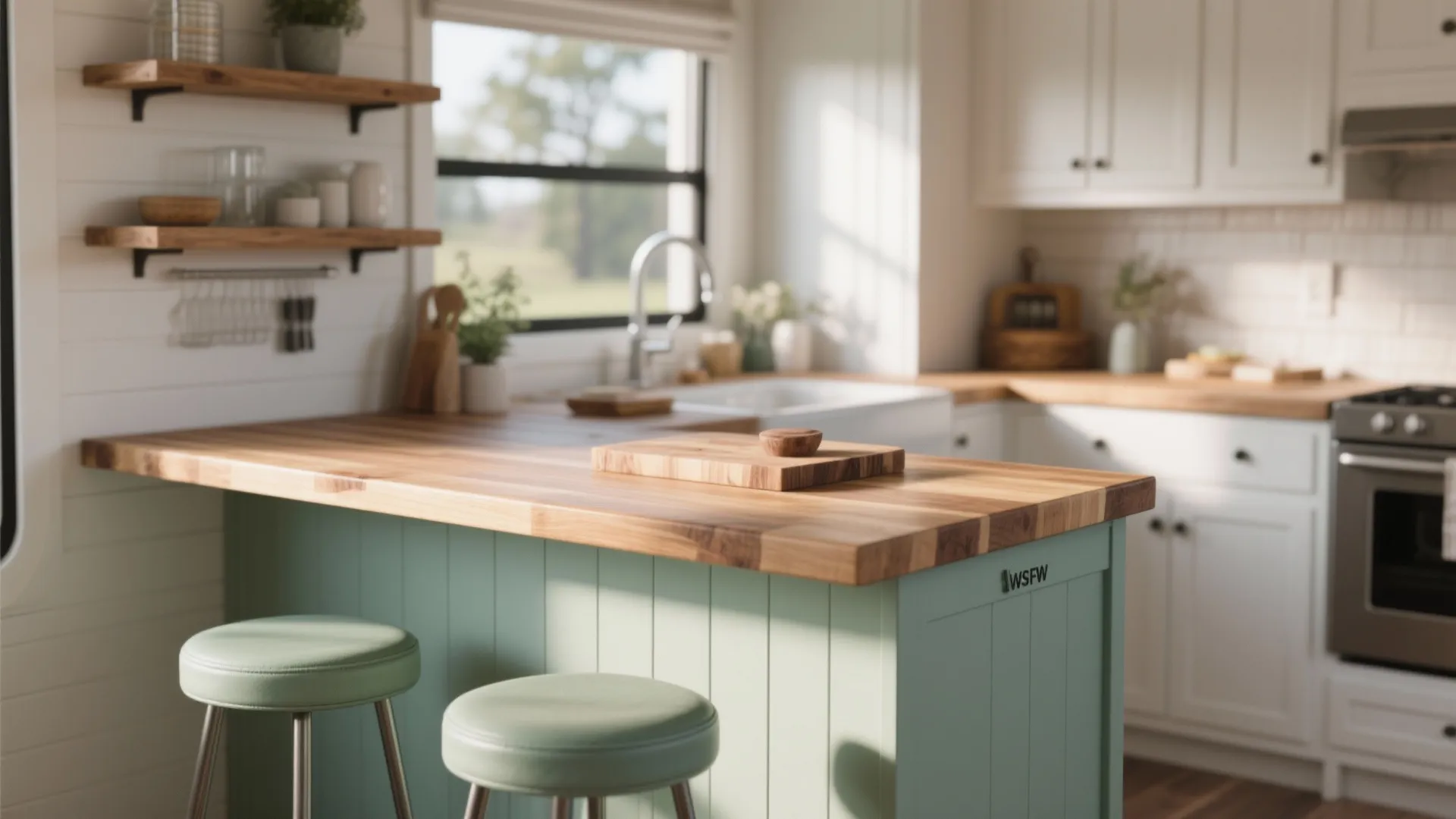 2. Multi-Functional Kitchen Island