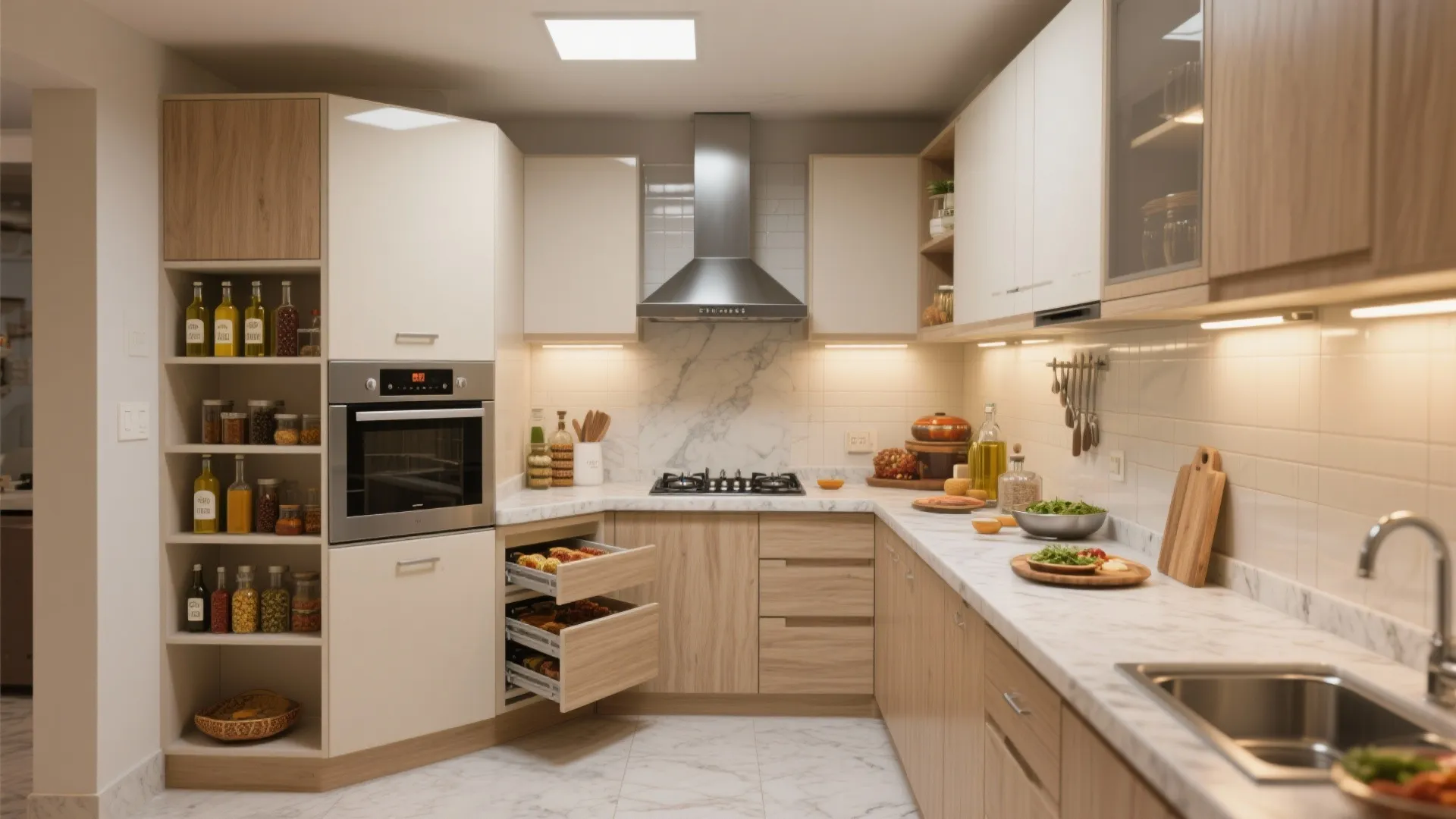 Modular Kitchen Tuned for Indian Cooking