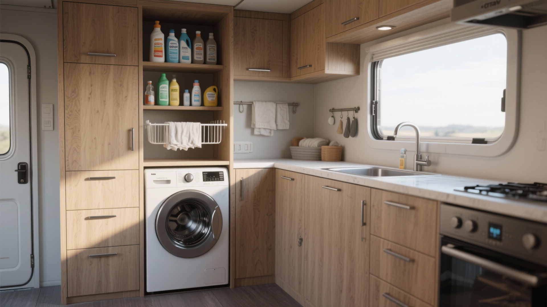 Camper Washer Won’t Fit? 5 Tiny Bathroom Laundry Layouts
