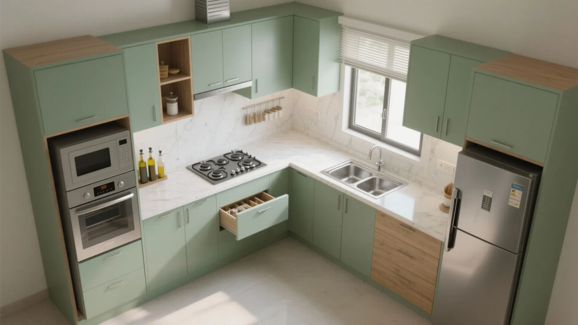 L-Shaped or Parallel Kitchen Layout That Actually Works