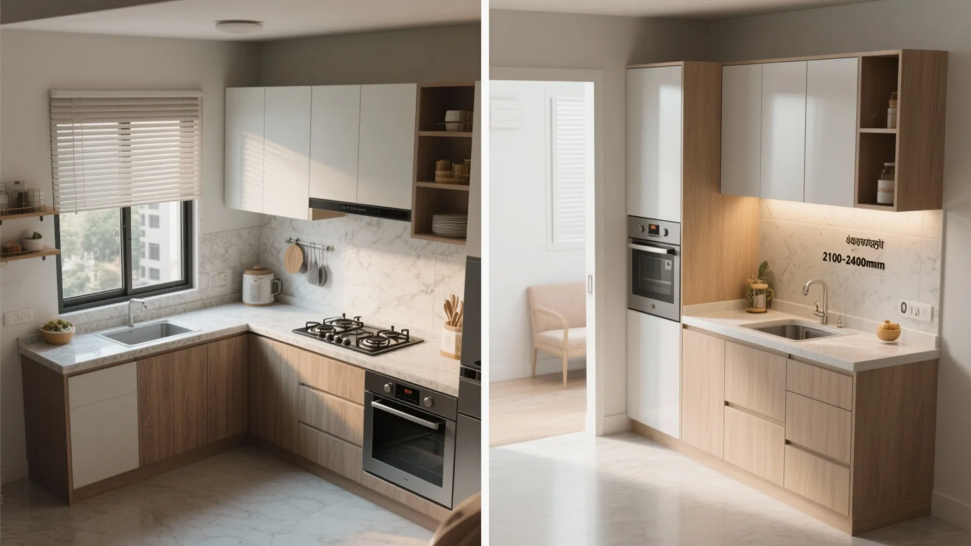 Compact Kitchen: L-Shaped or Single-Wall?