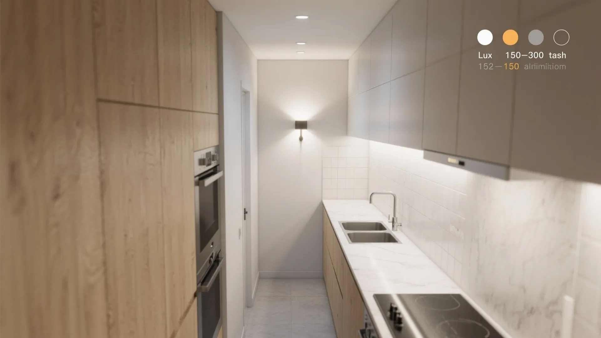 Layered Lighting in Small Kitchens