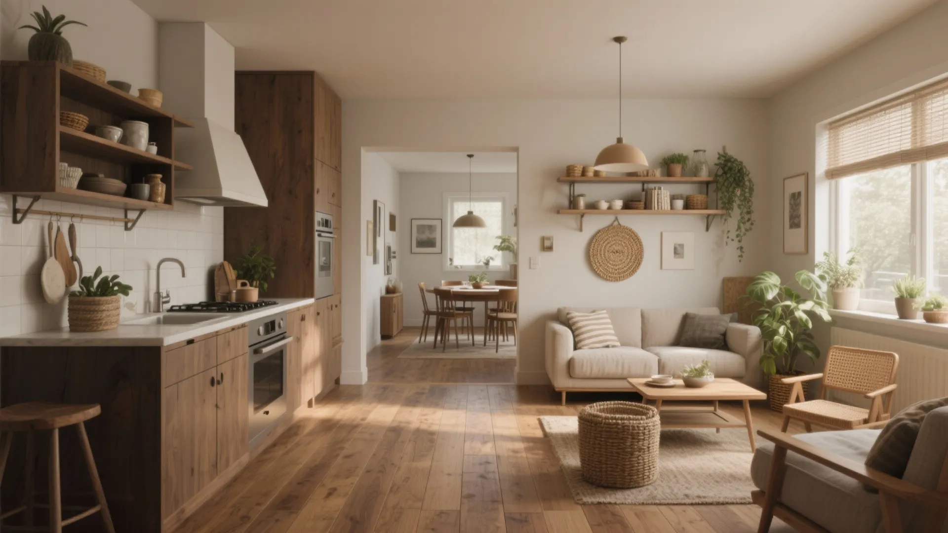 5. Seamless Kitchen-Living Connection