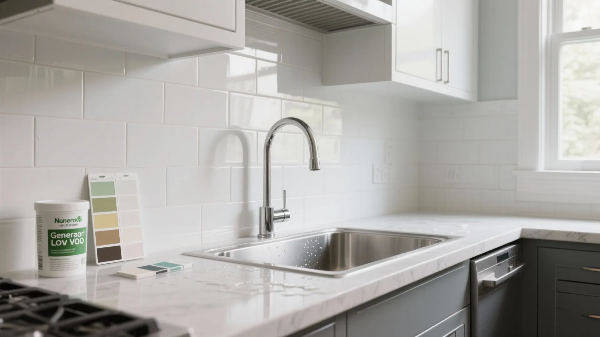 2. Use low-VOC durable paints in kitchen and bath