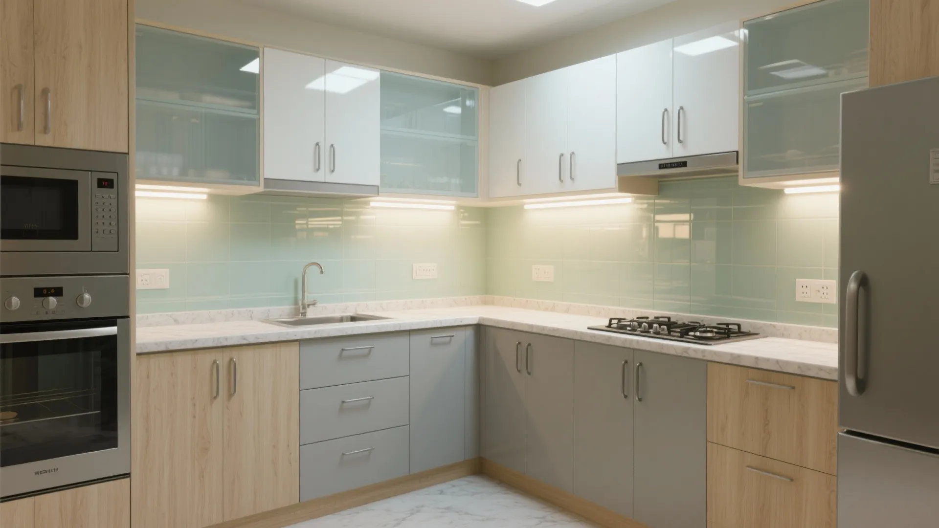 Galley or L-Shaped Kitchen That Breathes