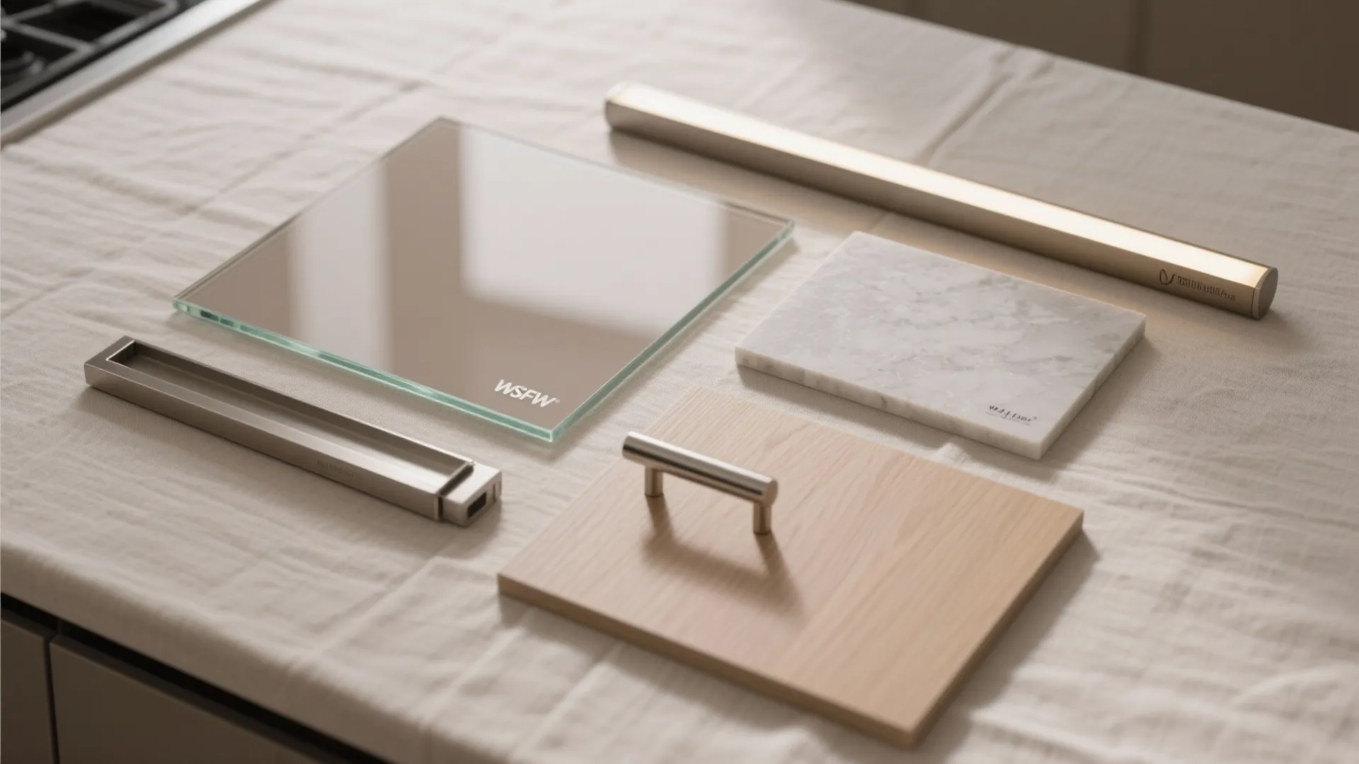 Glass Backsplash for a Breezy, Easy-to-Clean Look