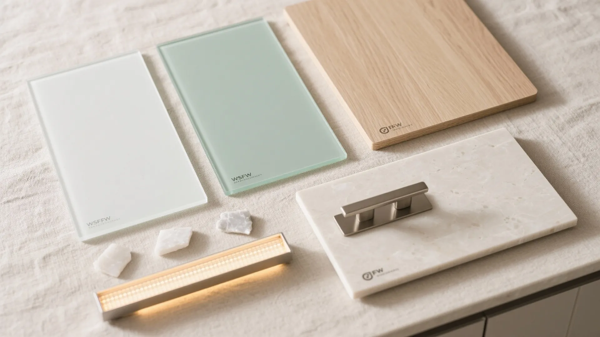 Glass Backsplash for Light and Depth