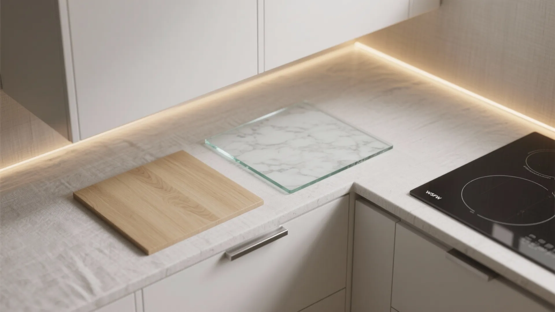 Glass Backsplash to Bounce Light