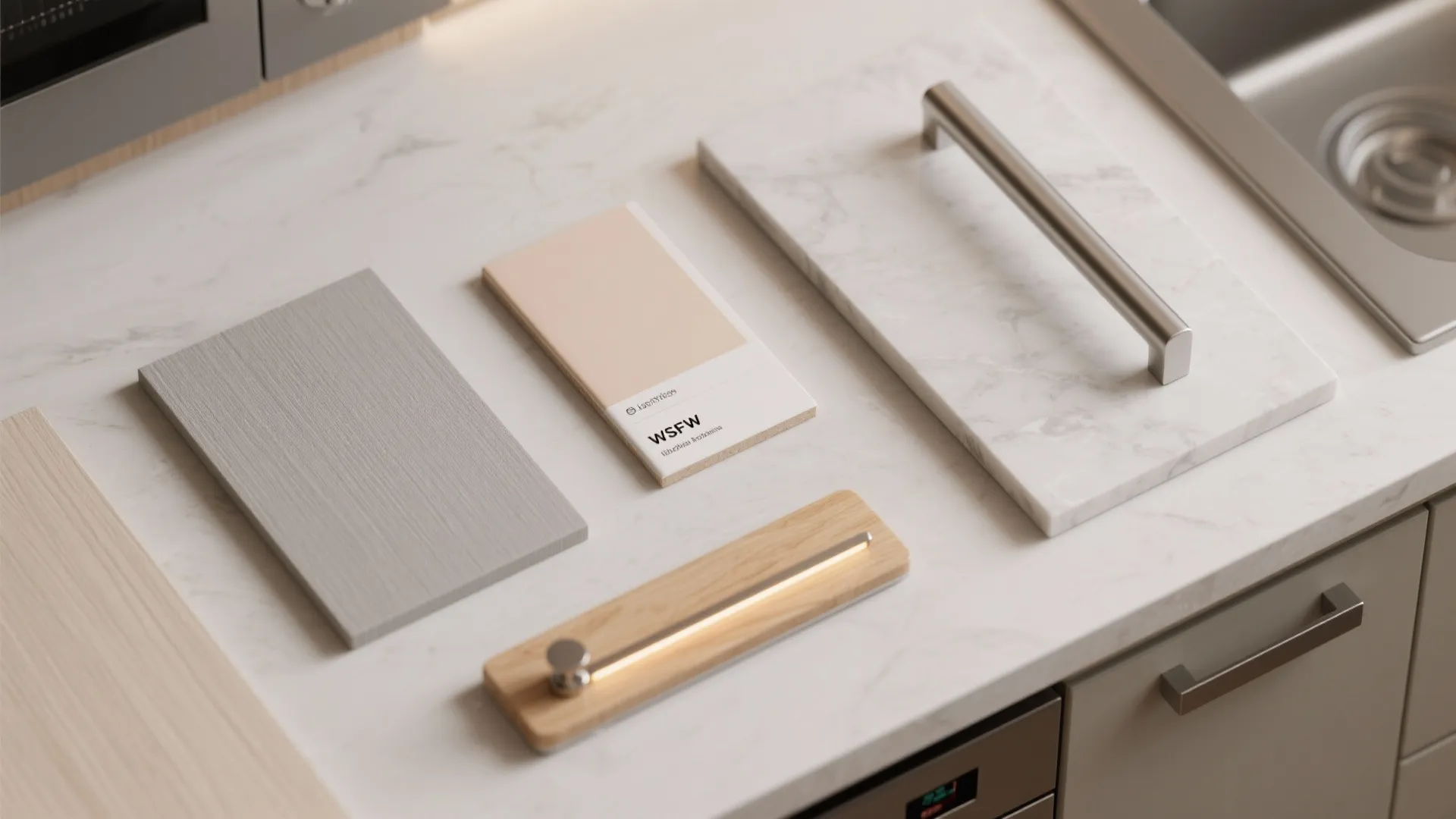 Minimal Kitchen Storage with Closed Fronts