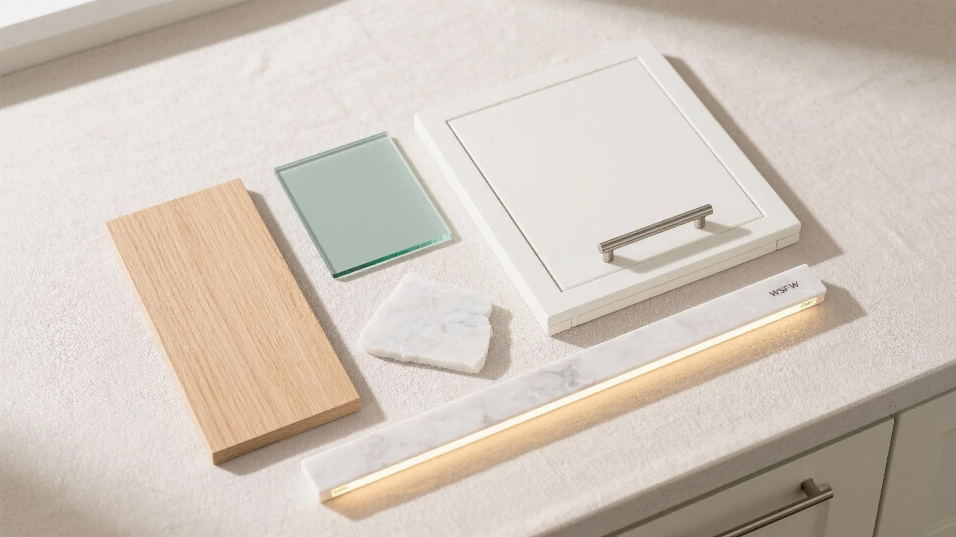 Glass Backsplash for Light and Depth