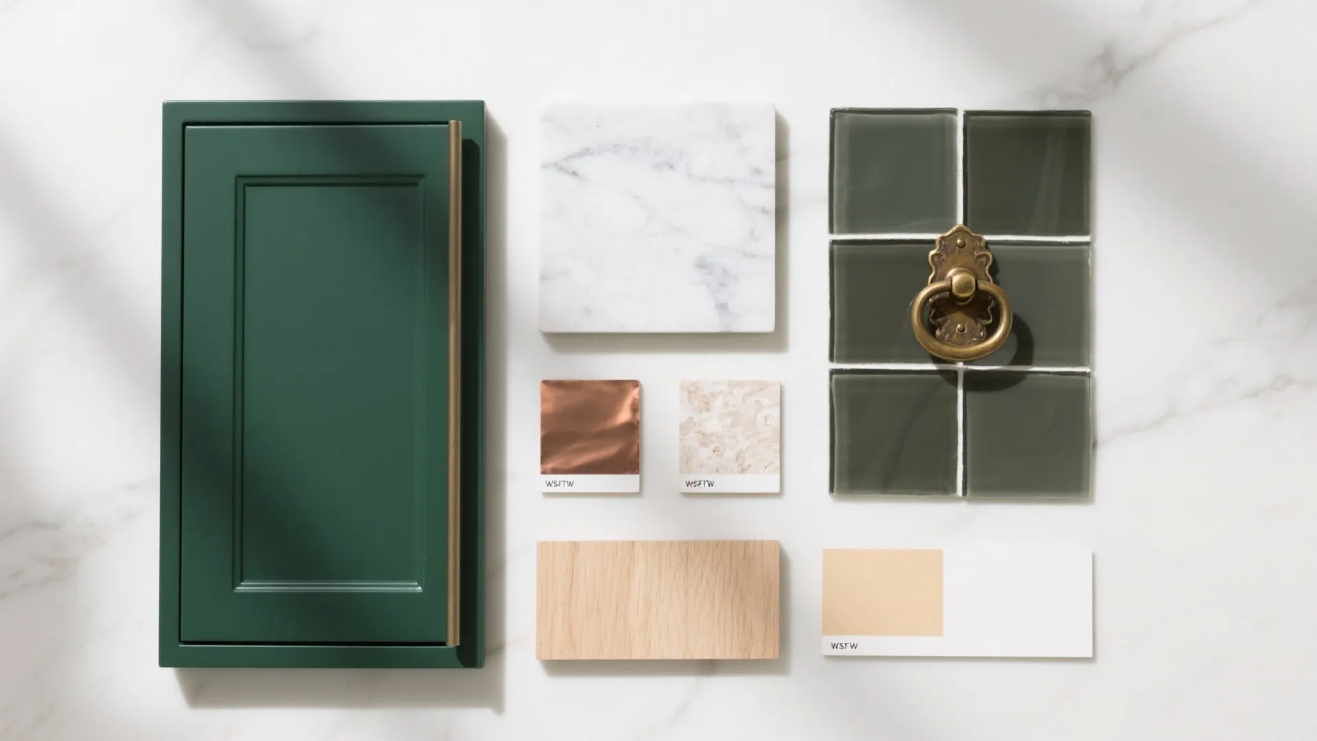 2) Moody Kitchens: Matte Cabinets, Warm Metals