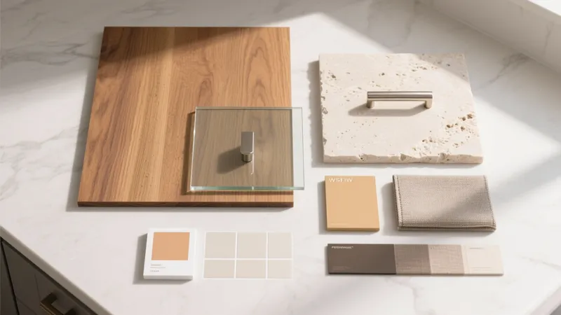 Modern Kitchen Material Palette Inspiration