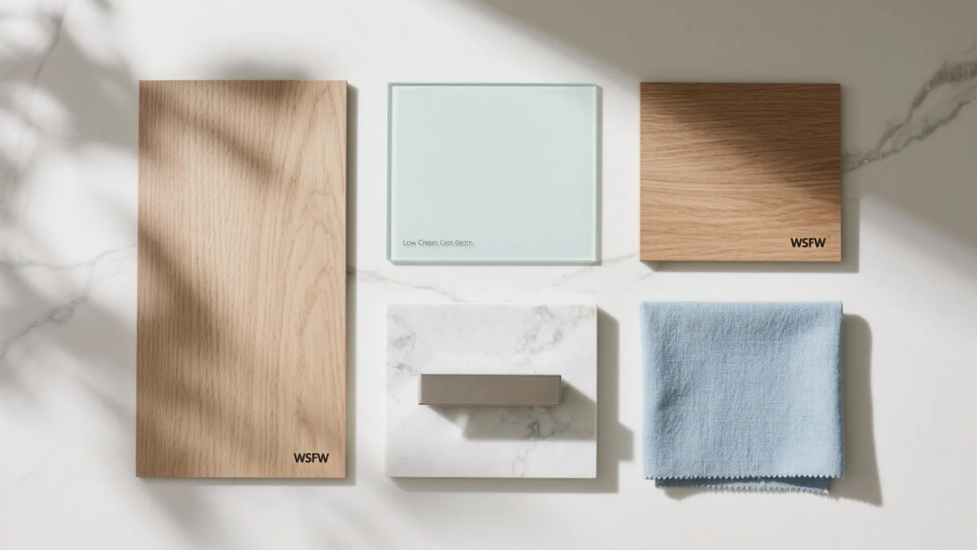 Glass backsplash for depth and clean-up ease