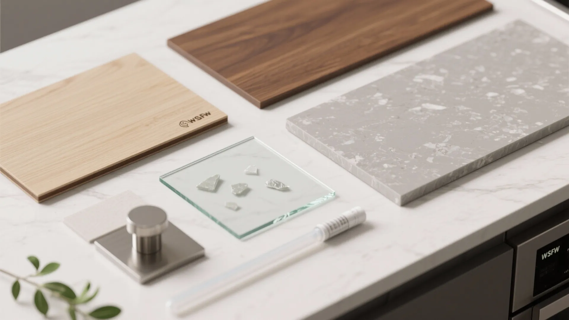 Warm wood accents without the heaviness