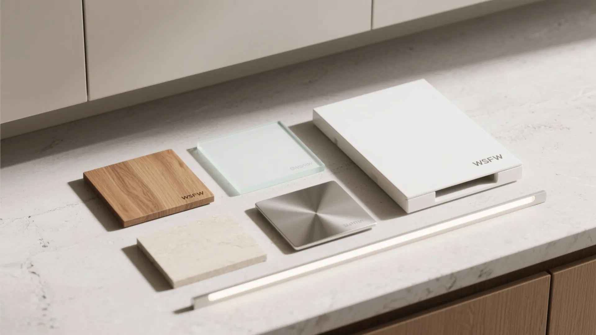 Warm wood accents to soften the modern look