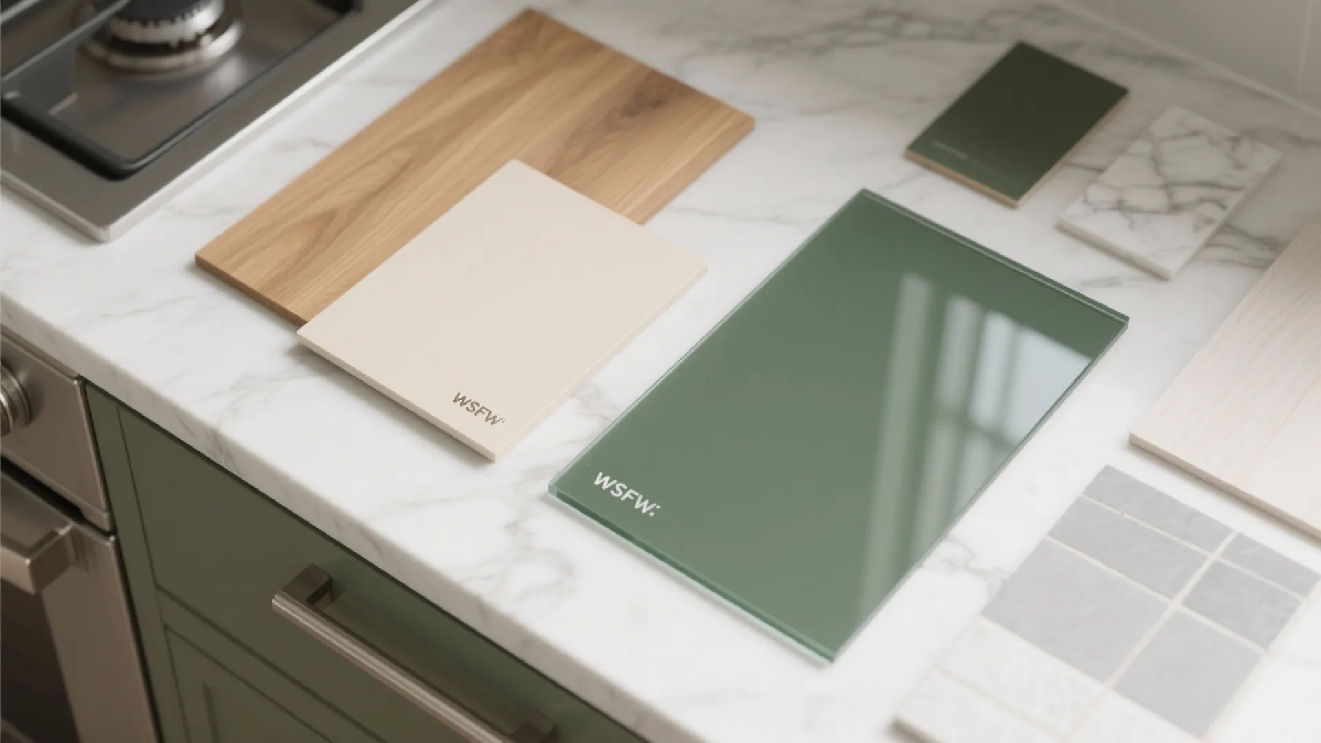 Glass Backsplash for Light and Depth