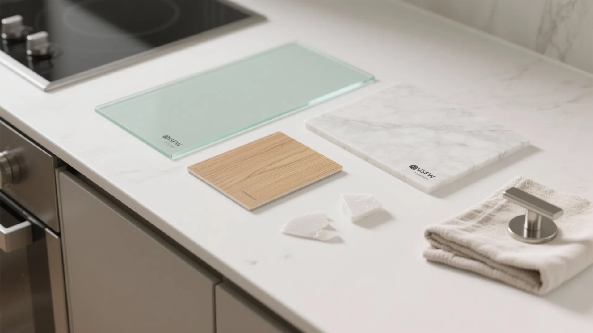 Warm wood accents without the bulk