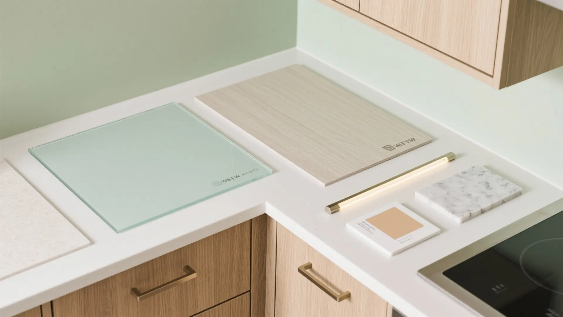 Glass Backsplash for Light and Depth