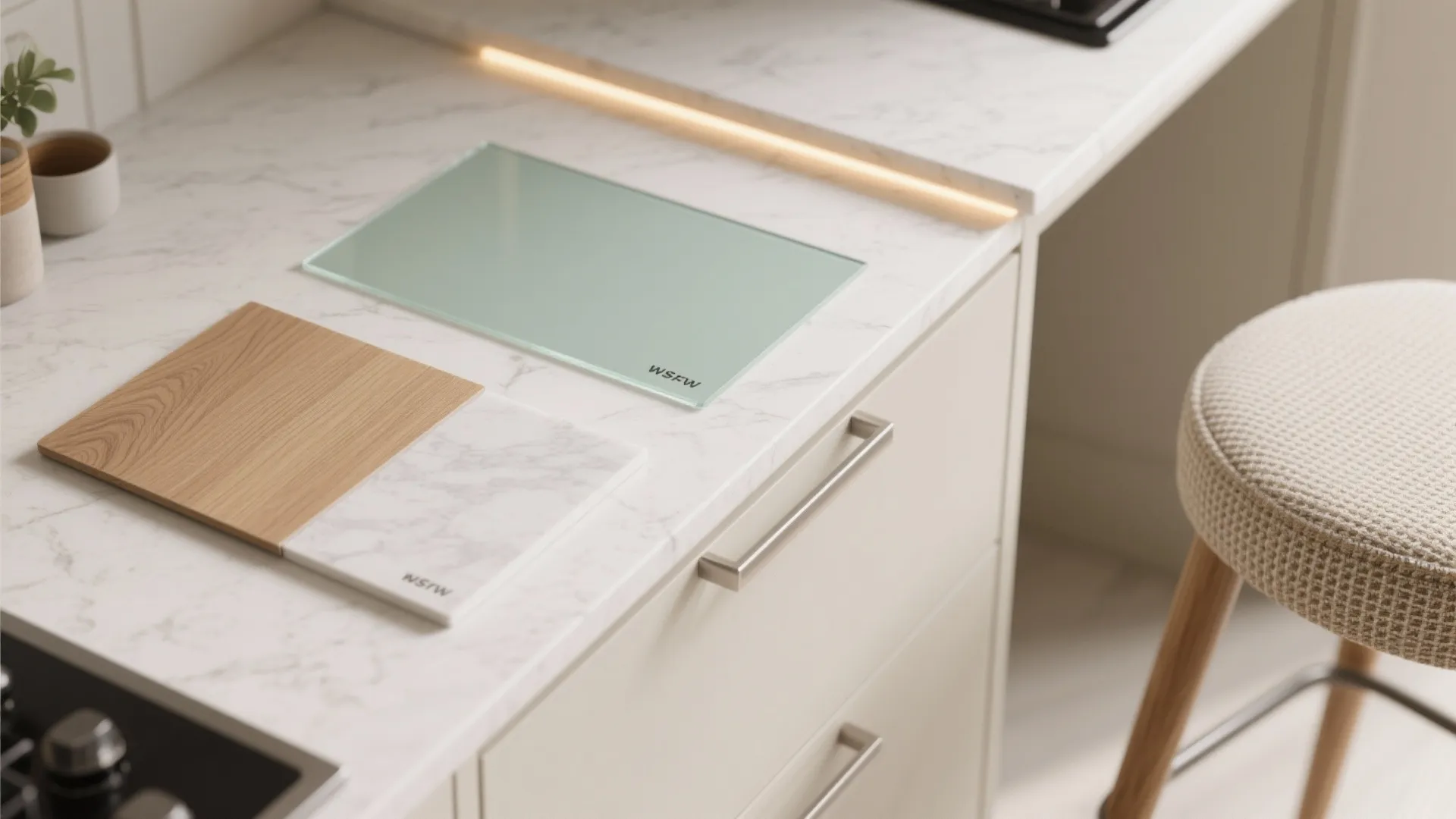 Warm wood accents without the upkeep