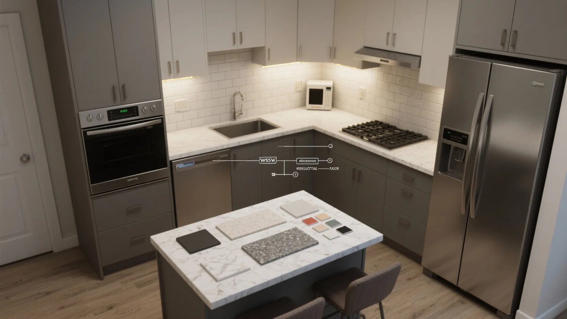 4. Smart kitchen for quick meals and rentals